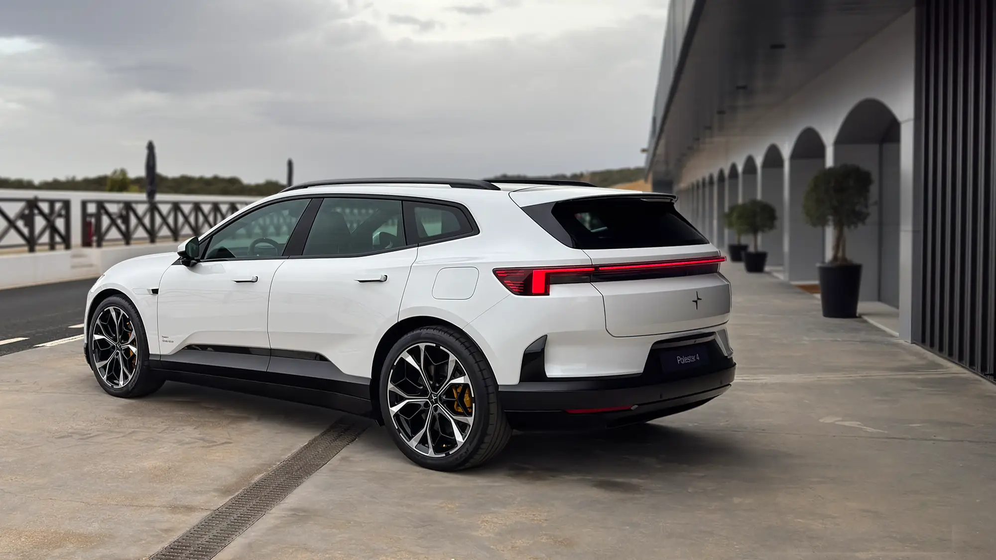 Polestar 4 SUV Performance in Snow at Ascari Circuit